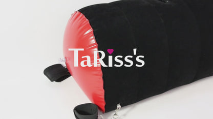 TaRiss's インフレータブルパッド セックス枕　足枷 手枷 エアクッション インフレート式 ポンプ付き 抱き枕 多用途 フロック 33cmx60cm