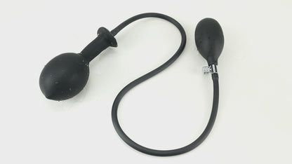 TaRiss's インフレート式アナルプラグ 空気注入式 手動 吸盤付き 液体シリコン