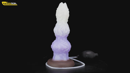 MAPARON アナルプラグ 模擬射精付き 凹凸あり 吸盤付き 液体シリコン