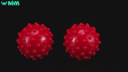 MinYn 2点セット アナルピーズ アナル玉 サンランプレイ 液体シリコン 4.5cmx4.5cm