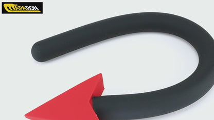 MAPARON アナルプラグ 悪魔の尻尾 目盛り付き コスプレ小物 液体シリコン