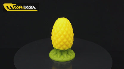 MAPARON パイナップル アナルプラグ 凹凸あり 吸盤付き 液体シリコン 二つのサイズ