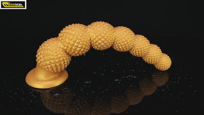 MAPARON アナルプラグ 7連結ビーズ 吸盤付き 液体シリコン 全7サイズ