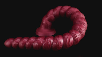 MAPARON アナルプラグ レッド 吸盤付き 液体シリコン