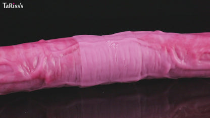 TaRiss's 両頭ディルド 骨入れ 凹凸あり 液体シリコン