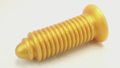 TaRiss's ばねアナルプラグ ネジ山形 凹凸あり 吸盤付き 液体シリコン