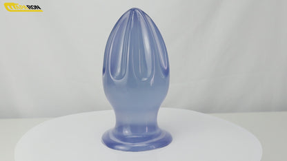 MAPARON アナルプラグ ブルー PVC 吸盤付き 三つのサイズ