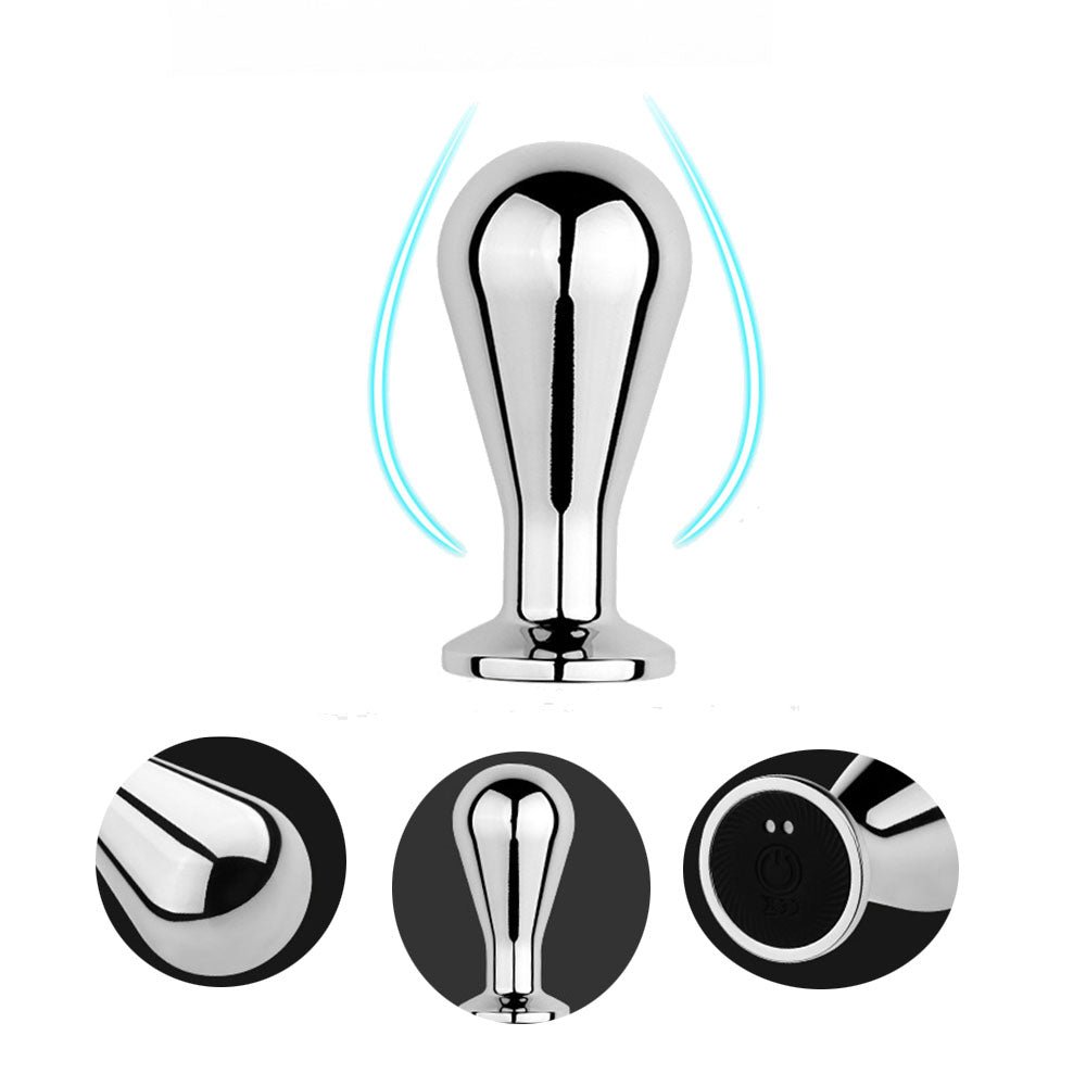 TaRiss's バルーン形アナルバイブ アナルプラグ 10段階振動モード リモコン付き 10m遠隔操作 ステンレス製 - TaRiss's