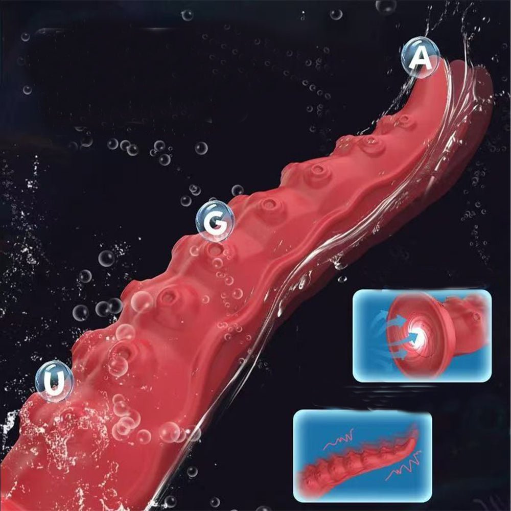 TaRiss's アナルバイブ 10種類蠕動と振動モード リモコン付き 吸盤仕様 液体シリコン - TaRiss's