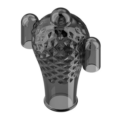 TaRiss's ペニスリング 亀頭責め 亀頭マッサージ ダブルローター イボ付き 10種類振動モード TPE製 男性用 ブラック 104mmx52mm - TaRiss's