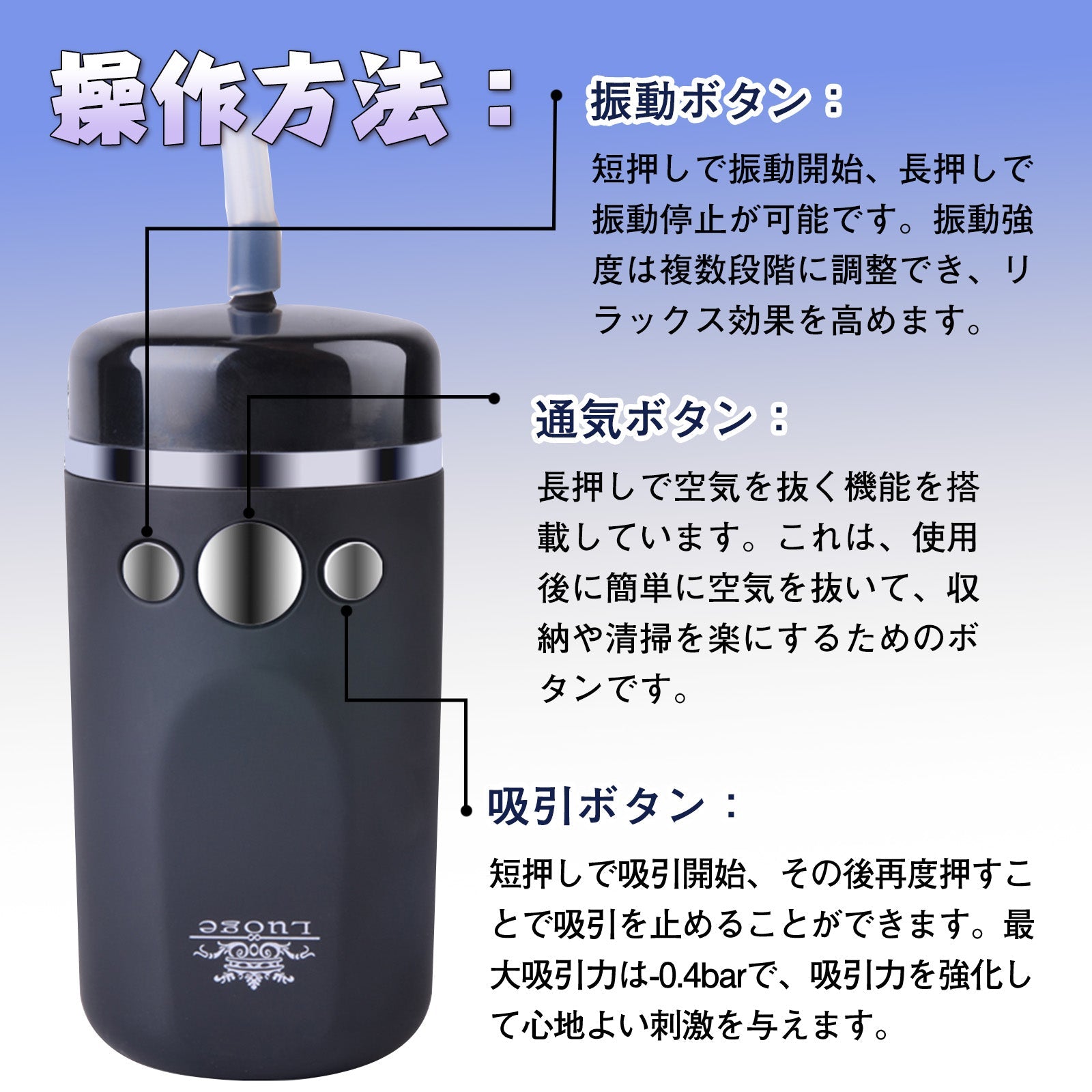 TaRiss's 電動オナホール ペニスバイブ 10種類振動と吸引モード シリコン USB充電 - TaRiss's