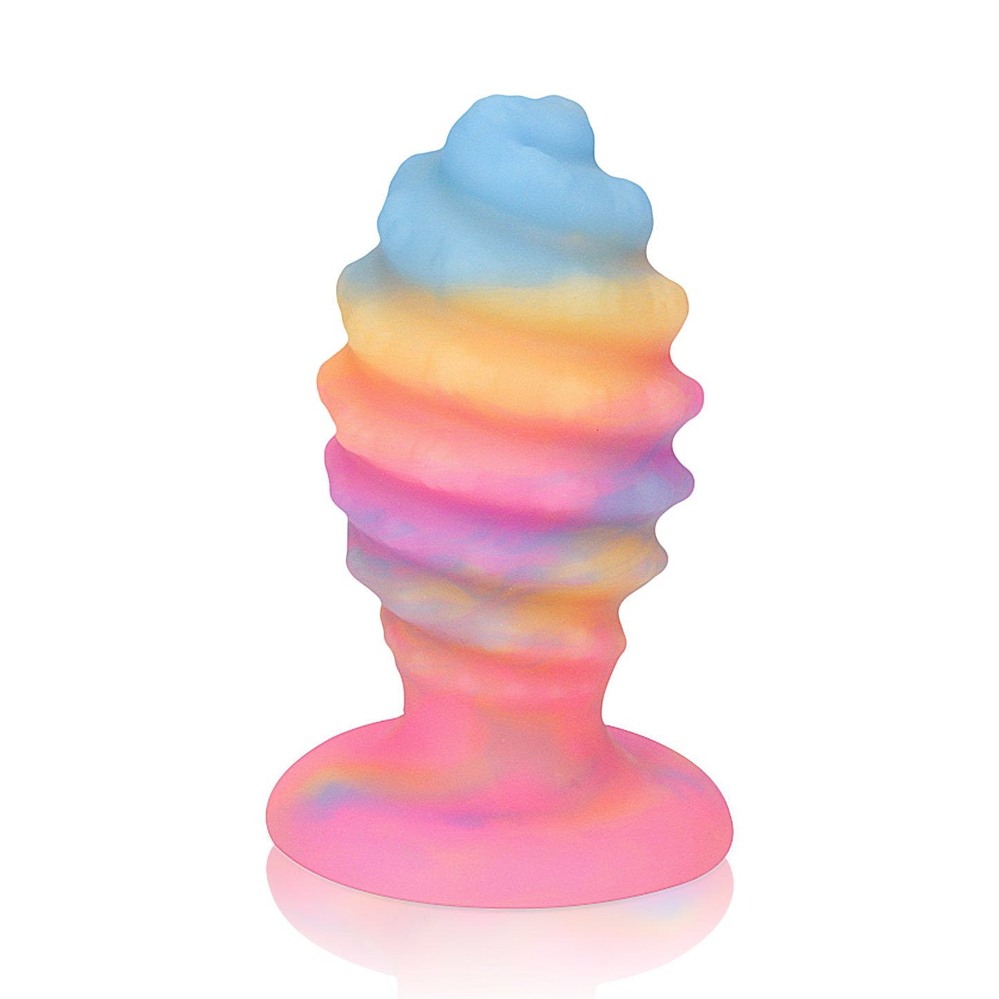 TaRiss's アナルプラグ 夜光可能 ドリルー形 シリコン ピンク イエロー ブルー - TaRiss's