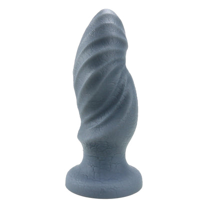 TaRiss's サイ アナルプラグ 吸盤付き 凹凸あり シリコン グレー - TaRiss's