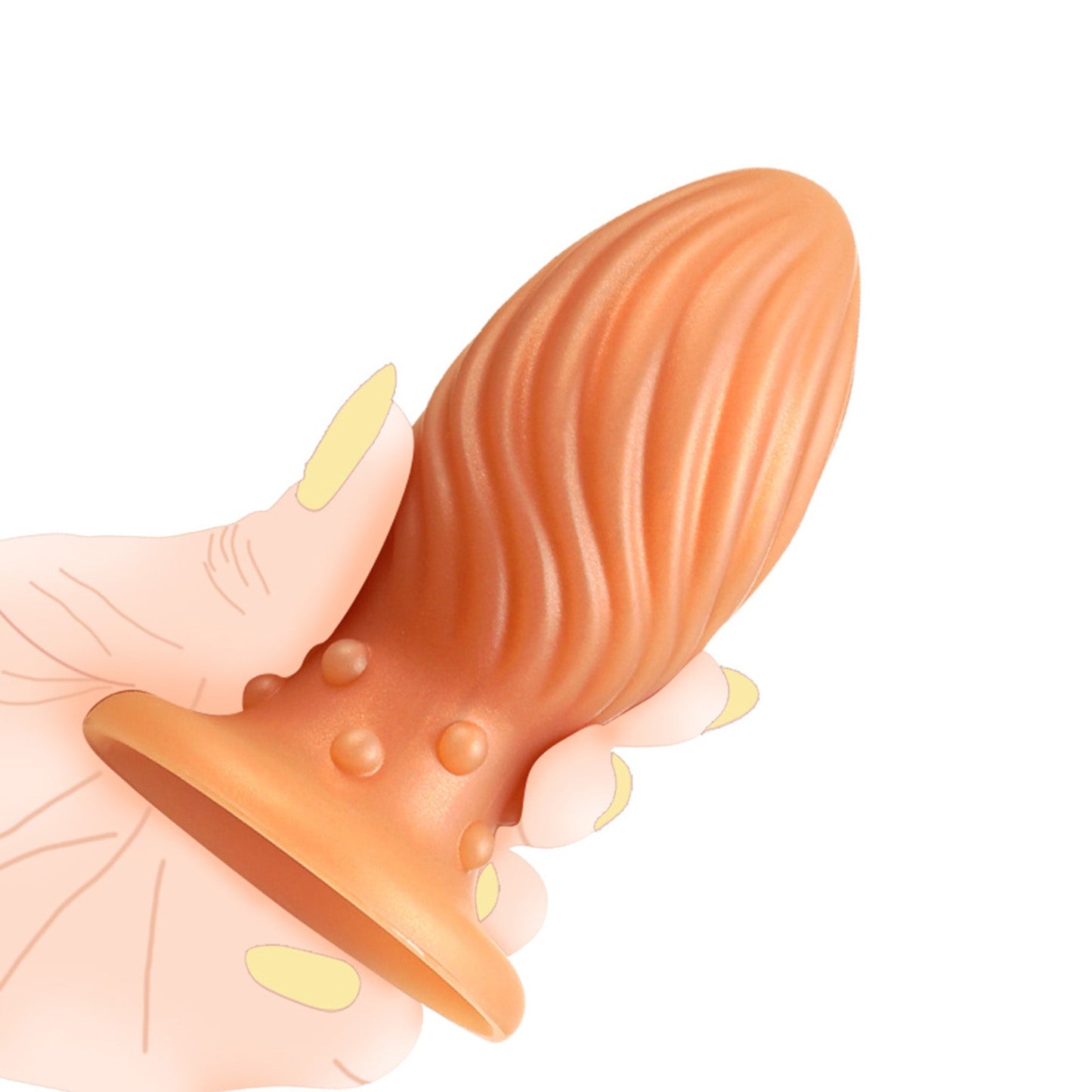 TaRiss's ぎょうらい アナルプラグ アナル拡張 蕾形 吸盤付き イボと凹凸付き シリコン - TaRiss's