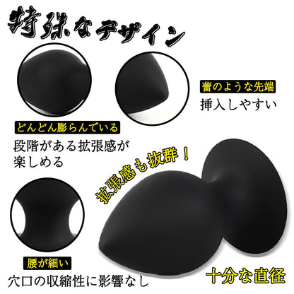 TaRiss's 2点セット アナルプラグ Gスポット責め 蕾形 吸盤付き 男女兼用 シリコン - TaRiss's