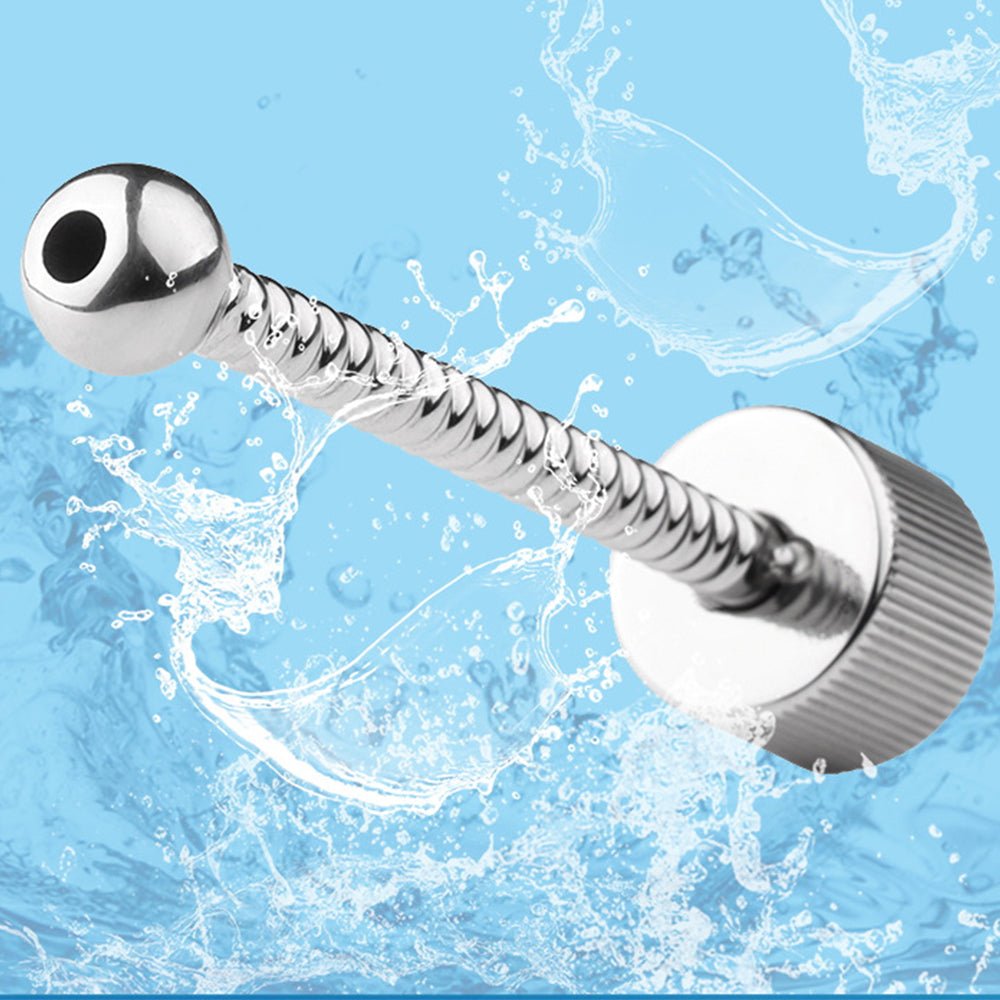 TaRiss's 中空式尿道プラグ 尿道ビーズ 尿道ブジー ネジ山形 尿道責め 尿道拡張 ステンレス - TaRiss's