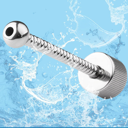 TaRiss's 中空式尿道プラグ 尿道ビーズ 尿道ブジー ネジ山形 尿道責め 尿道拡張 ステンレス - TaRiss's