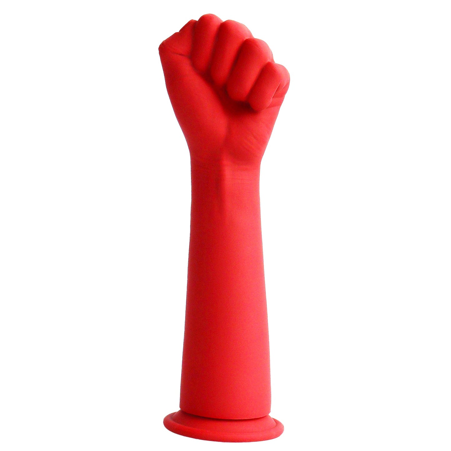 TaRiss's アナルプラグ 拳の形 吸盤付き 凹凸あり 液体シリコン レッド - TaRiss's