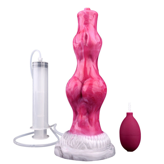 TaRiss's アナルプラグ 模擬射精付き 貫通式 突起あり 吸盤付き 液体シリコン - TaRiss's