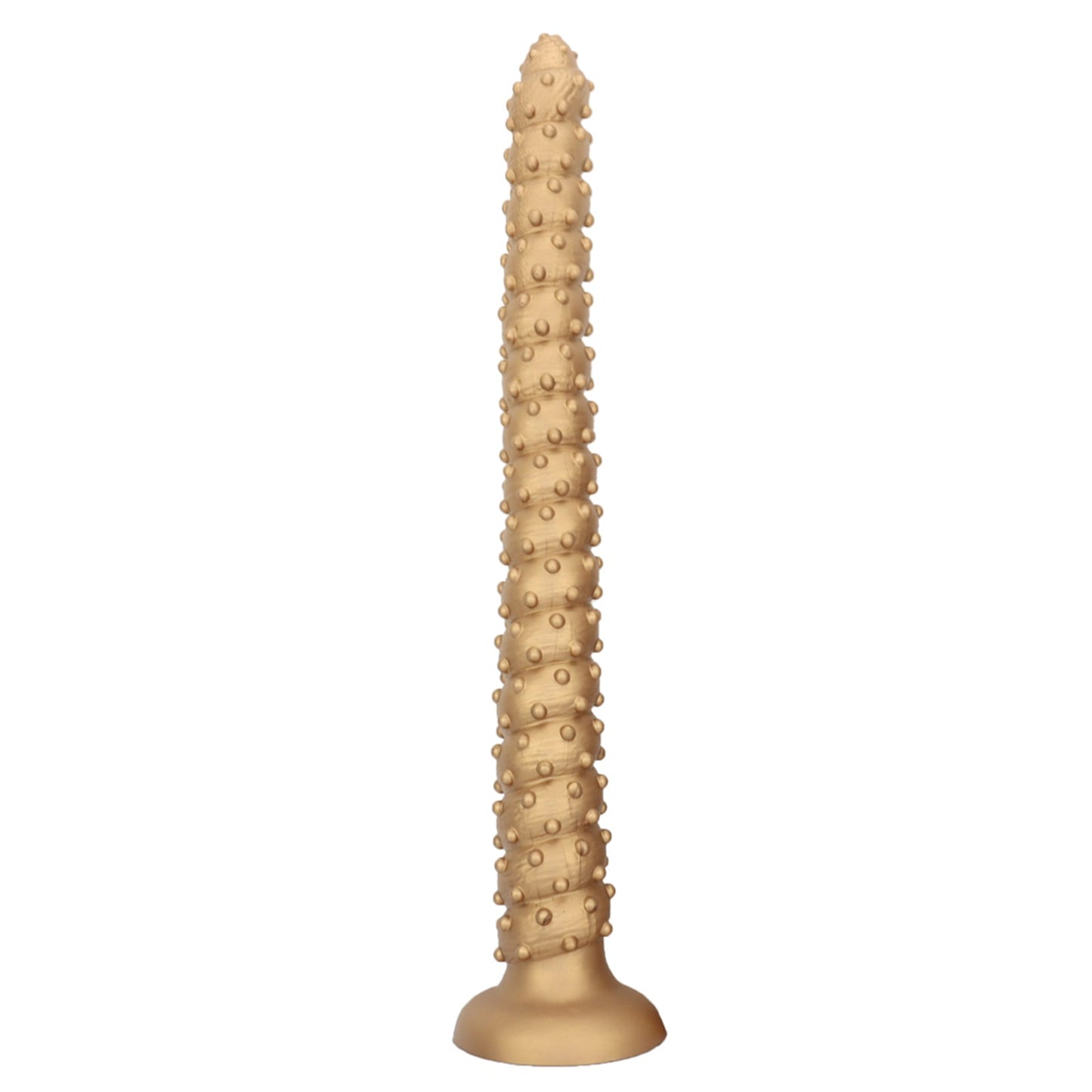 TaRiss's 超長いアナルプラグ 吸盤付き イボ付き 螺旋状の凹凸 液体シリコン - TaRiss's