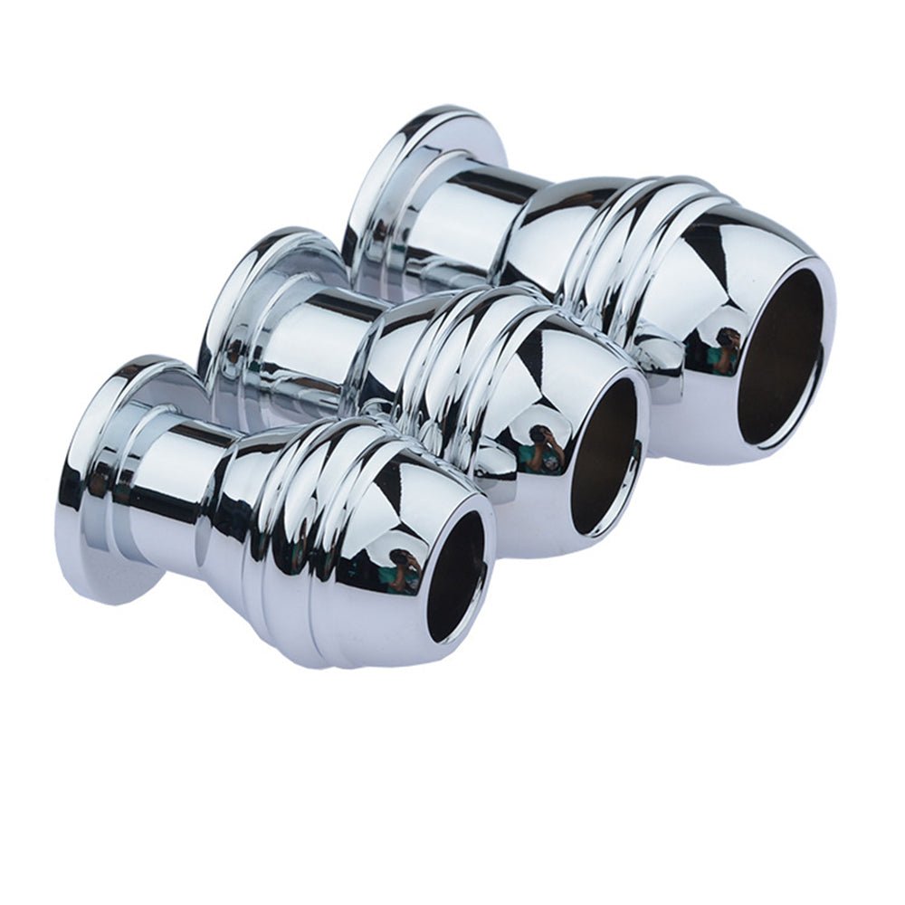 TaRiss's 3点セットアナルプラグ 貫通式 アナル拡張 アナル開発 浣腸用可 ネジ山 ステンレス製 - TaRiss's