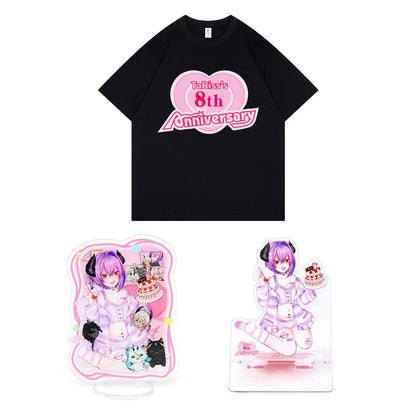 TaRiss's 3点セット 8周年記念グッズ タリスくん 携帯ホールダー アクリルスタンダード Tシャツ アクリル コットン - TaRiss's