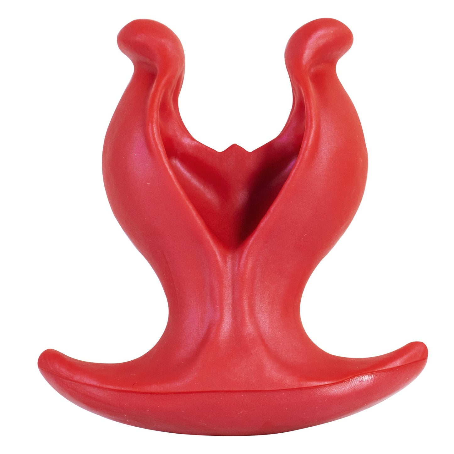 TaRiss's 花形アナルプラグ アンカー形台座 シリコン レッド - TaRiss's