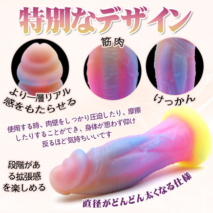 TaRiss's ディルド アナルプラグ 強力吸盤 玉無し 凹凸あり 液体シリコン - TaRiss's