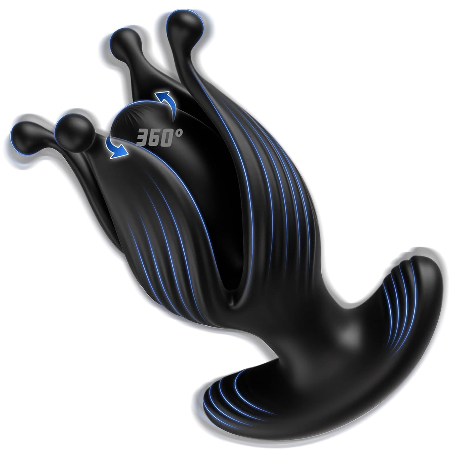 TaRiss's アナルバイブ アナル拡張 リモコン付き 360°回転可能と振動モード 磁石吸引で充電 シリコン - TaRiss's