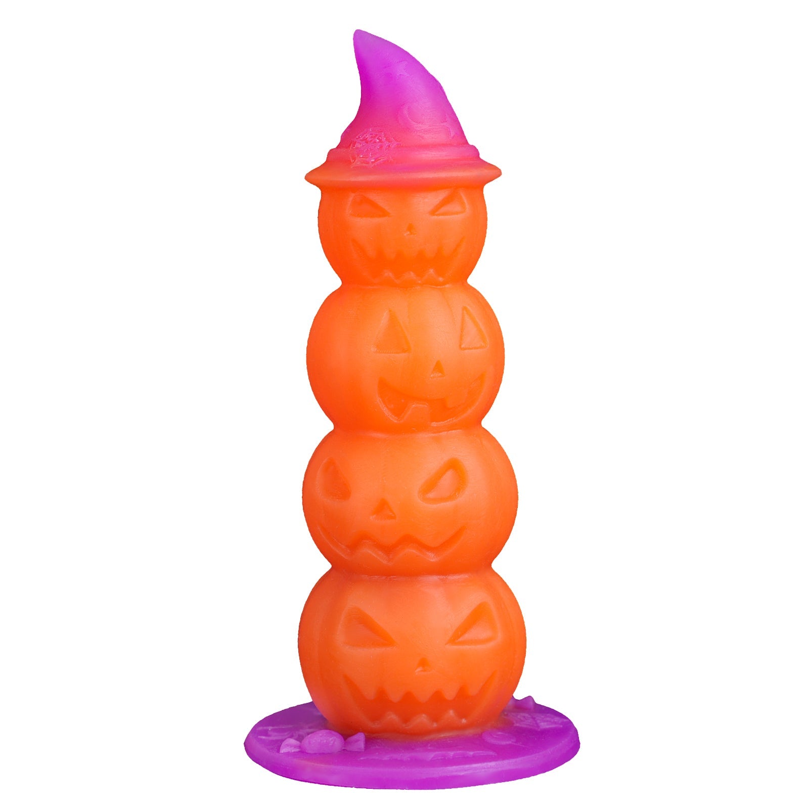 TaRiss's パンプキン アナルビーズ アナルプラグ アナル開発 4ビーズ かぼちゃ形 吸盤仕様 夜光可能 液体シリコン - TaRiss's