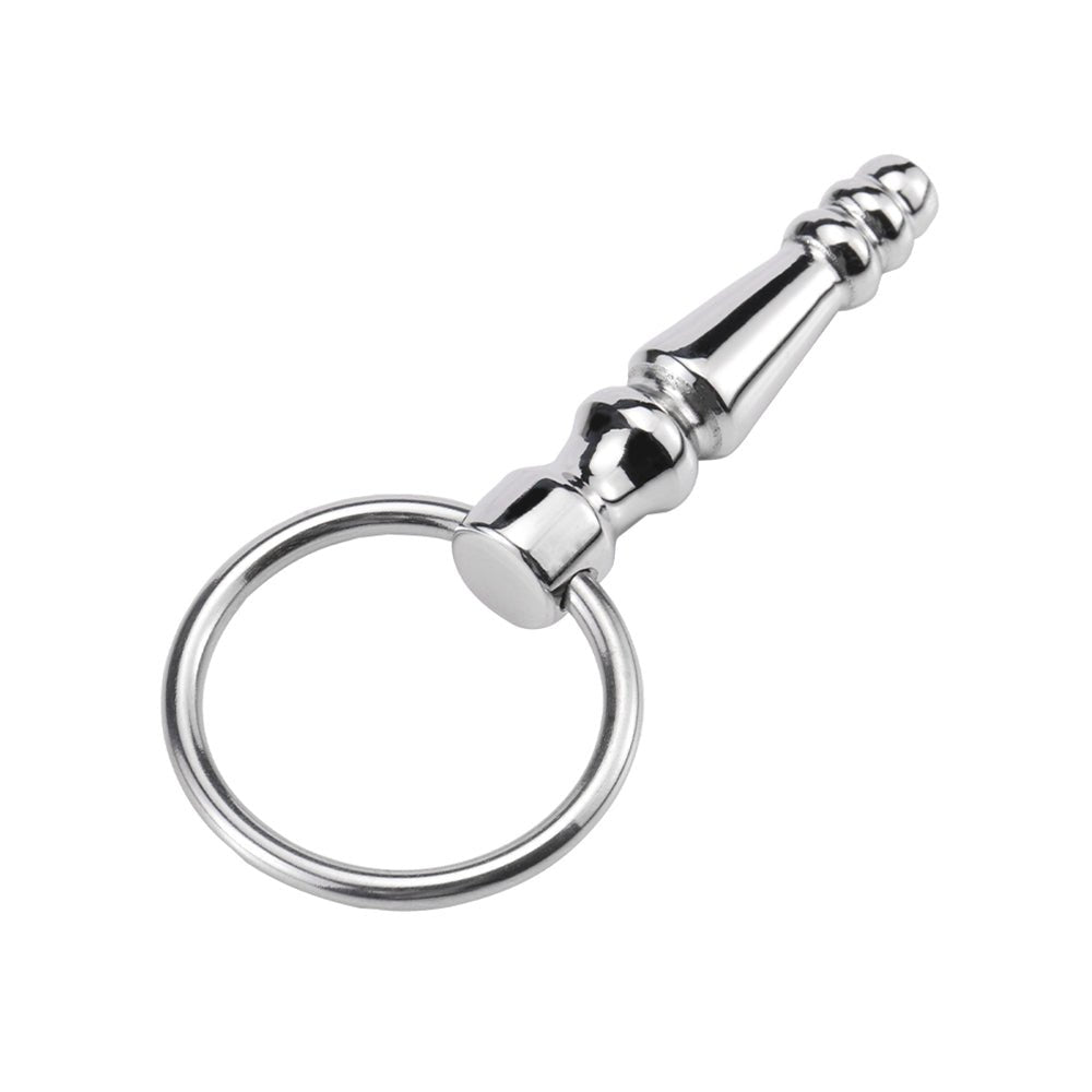 TaRiss's 非貫通式尿道プラグ 尿道ビーズ 尿道ブジー 尿道責め 尿道拡張 4ビーズ リング付き ステンレス製 中級者から上級者対応 - TaRiss's