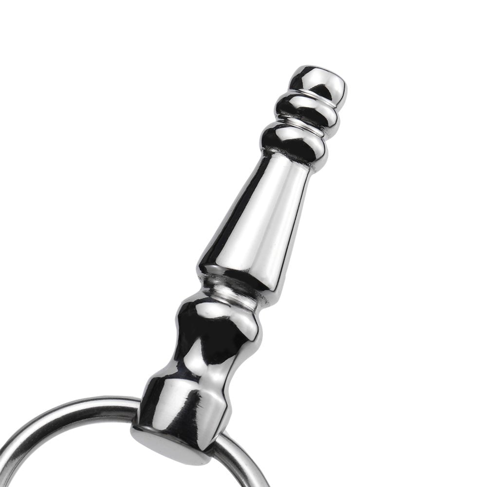 TaRiss's 非貫通式尿道プラグ 尿道ビーズ 尿道ブジー 尿道責め 尿道拡張 4ビーズ リング付き ステンレス製 中級者から上級者対応 - TaRiss's