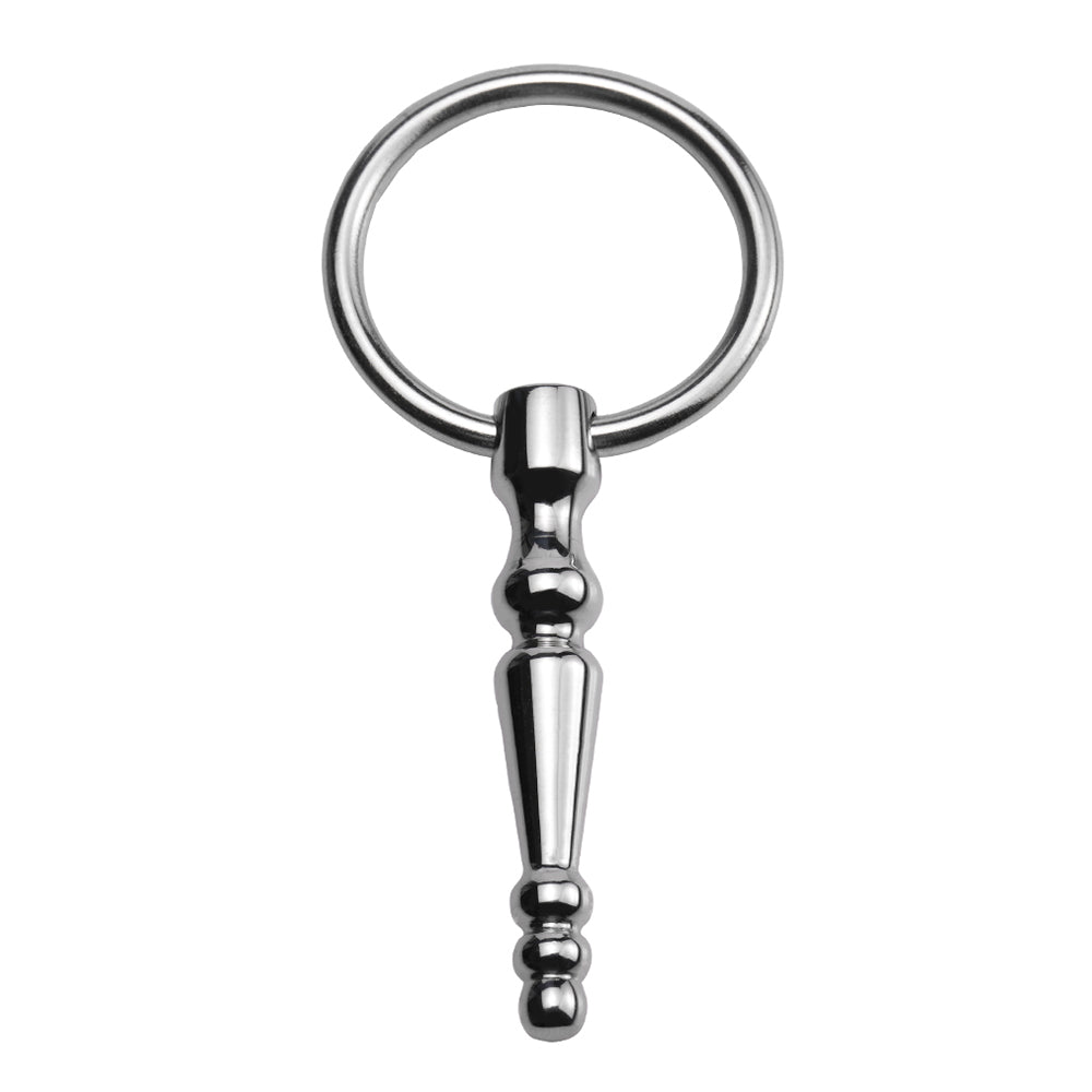 TaRiss's 非貫通式尿道プラグ 尿道ビーズ 尿道ブジー 尿道責め 尿道拡張 4ビーズ リング付き ステンレス製 中級者から上級者対応 - TaRiss's