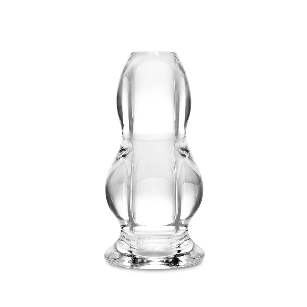 TaRiss's 中空式アナルプラグ 貫通式 アナル拡張 前立腺開発 瓢箪形 アクリル樹脂 台座あり クリア - TaRiss's