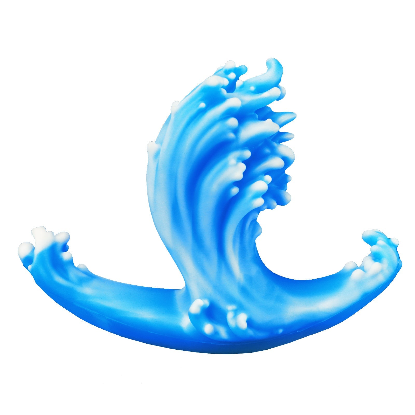 TaRiss's ナミ アナルプラグ イボあり アンカー台座 液体シリコン ホワイトとブルー - TaRiss's