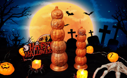 TaRiss's パンプキン アナルビーズ アナルプラグ アナル開発 5ビーズ かぼちゃ形 吸盤仕様 液体シリコン - TaRiss's