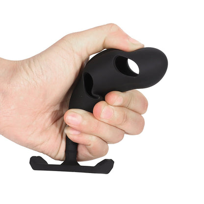 TaRiss's 5点セット 外出用アナルプラグ ステンレスボール ビー玉 ボール装着可 アナル拡張 外出用 シリコン製 ブラック 3.5cmx12.8cm - TaRiss's