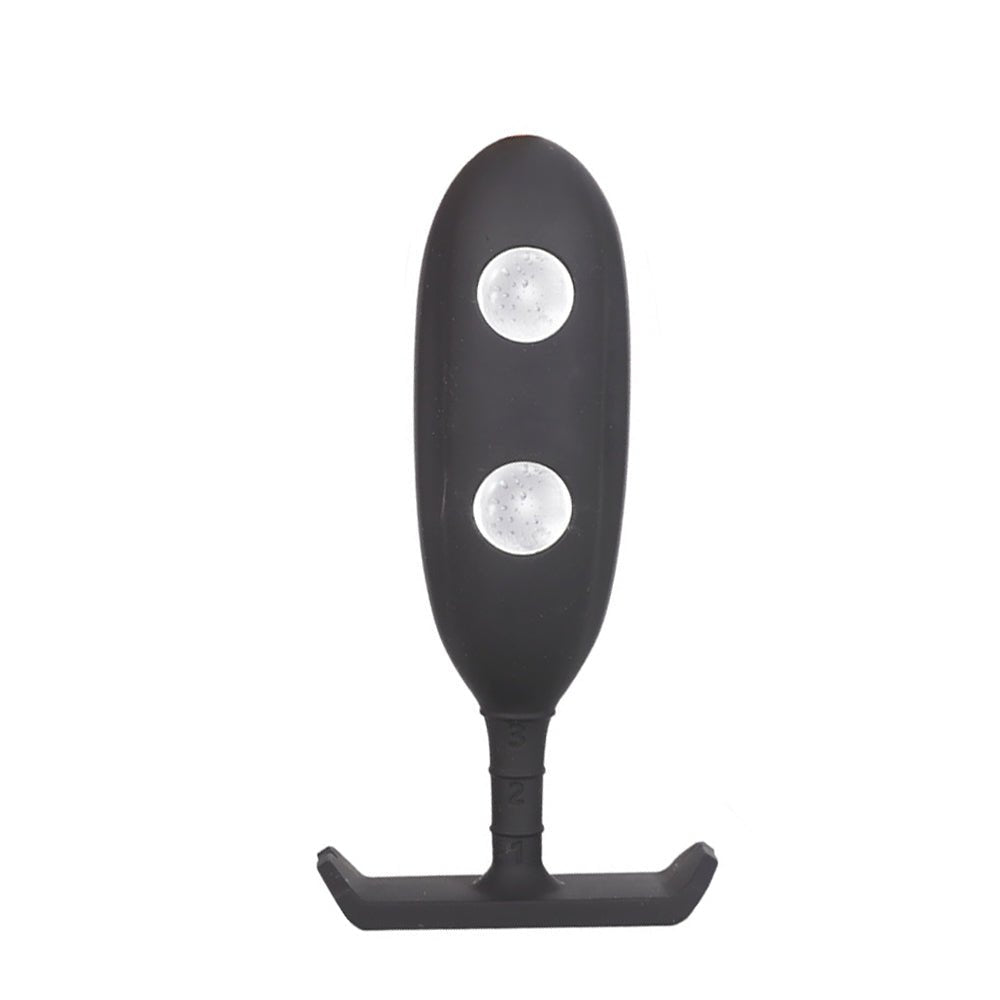 TaRiss's 5点セット 外出用アナルプラグ ステンレスボール ビー玉 ボール装着可 アナル拡張 外出用 シリコン製 ブラック 3.5cmx12.8cm - TaRiss's