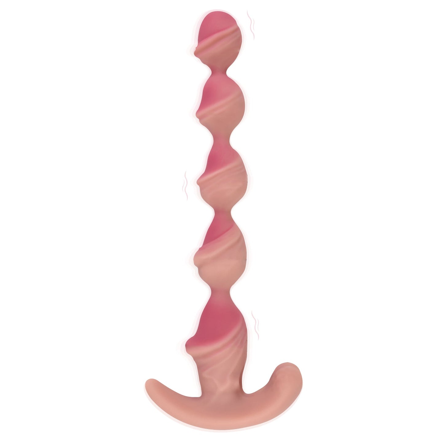 TaRiss's アナルバイブ きとうビーズ 5ビーズ 7段階振動モード アンカー型台座 液体シリコン - TaRiss's