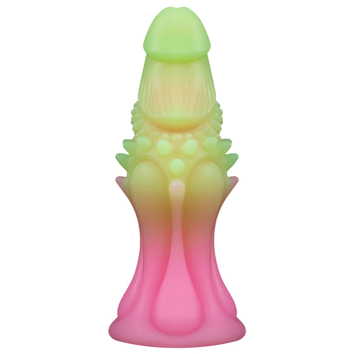 TaRiss's アナルプラグ 強力吸盤 凹凸あり 液体シリコン ピンク グリーン - TaRiss's