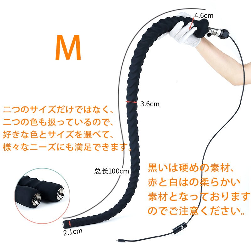 TaRiss's 貫通式アナルプラグ 肛門内視鏡 ネジ山形 液体シリコン - TaRiss's