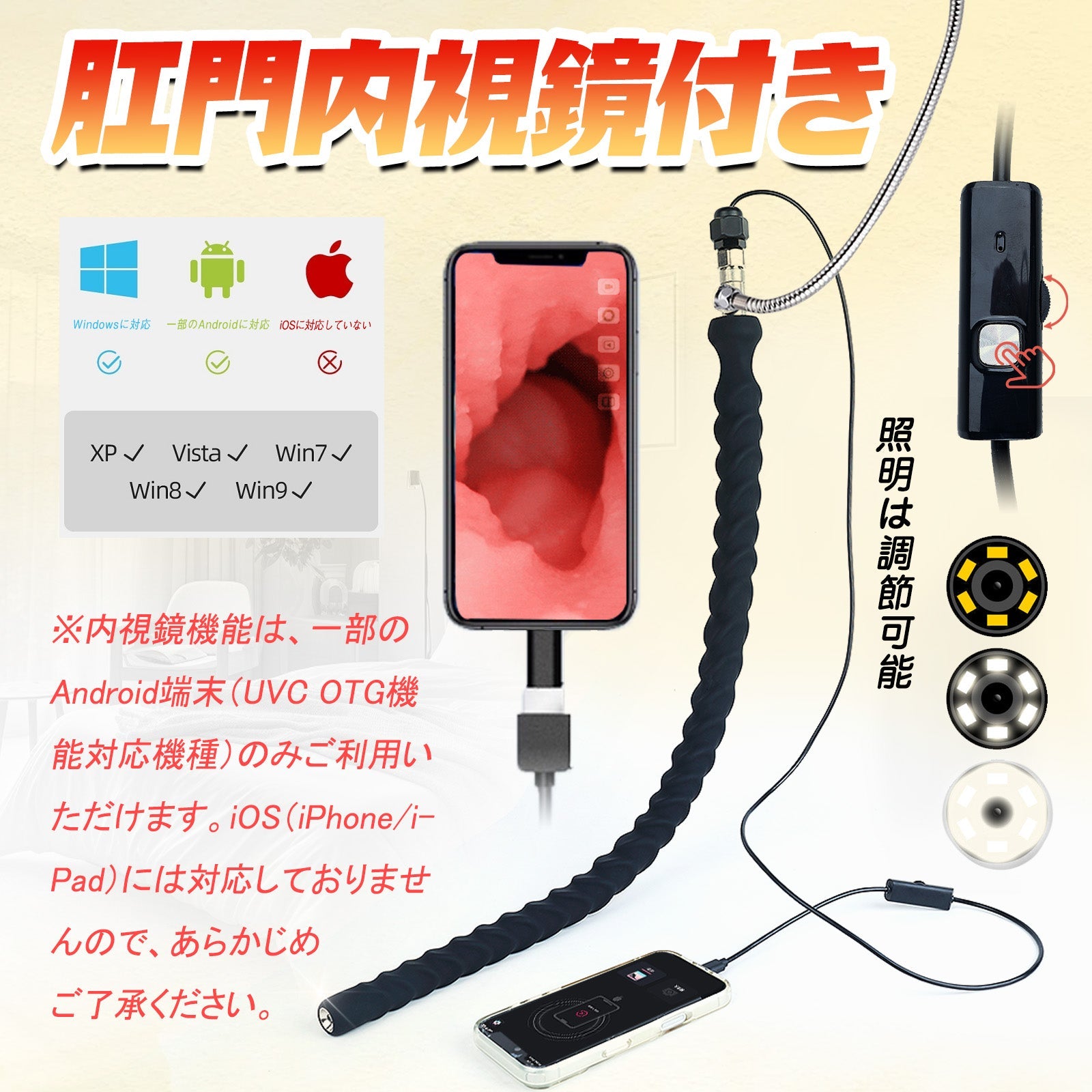 TaRiss's 一角竜 貫通式アナルプラグ 肛門内視鏡 ネジ山形 液体シリコン - TaRiss's