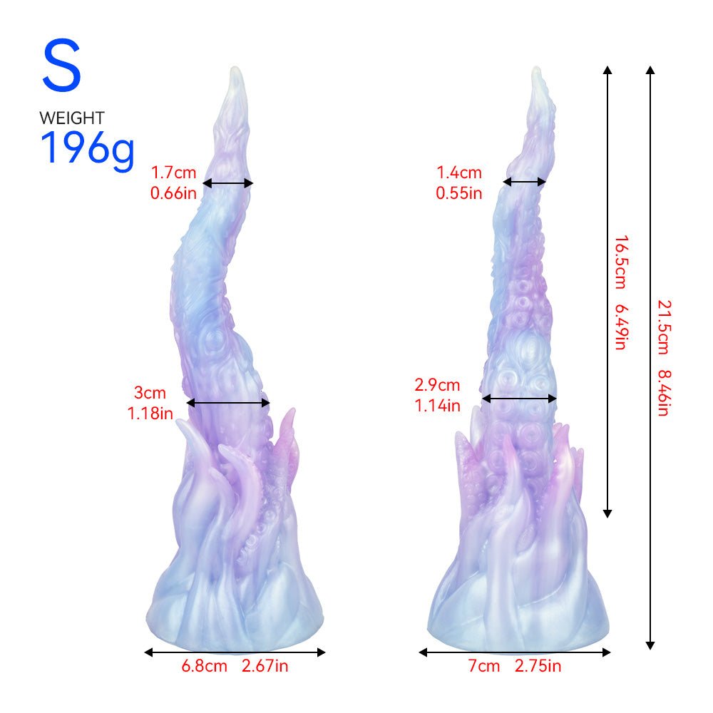 TaRiss's クラーケン 触手形 アナルプラグ 突起付き 吸盤付き 液体シリコン - TaRiss's
