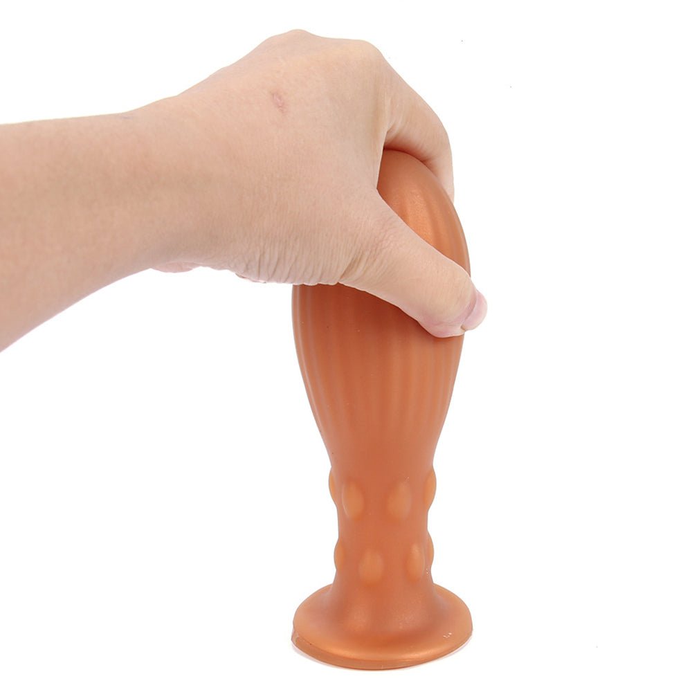 TaRiss's アナルプラグ 卵形 吸盤付き イボと凹凸付き シリコン - TaRiss's