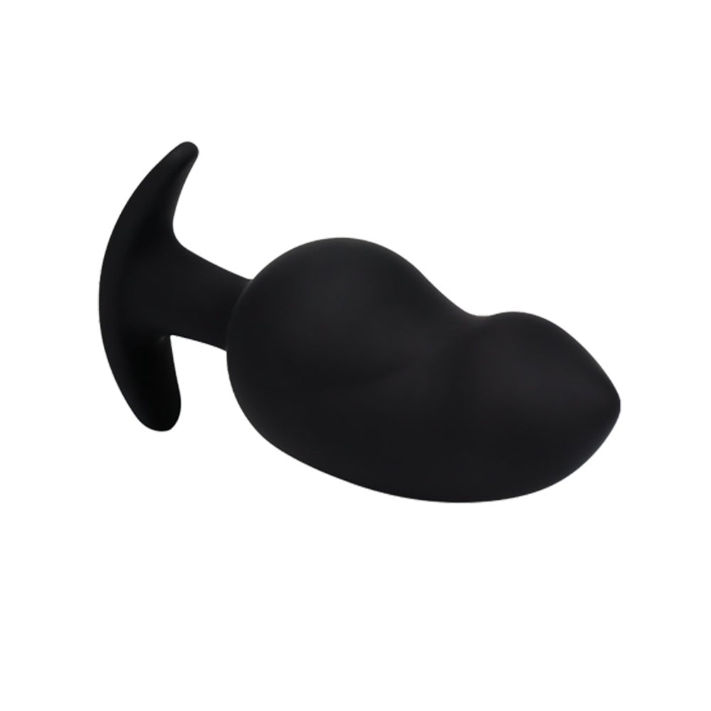 TaRiss's マンゴー アナルプラグ マンゴー形 アンカー形台座 外出用可 シリコン ブラック - TaRiss's