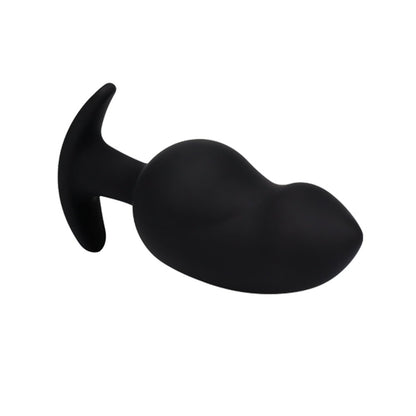 TaRiss's マンゴー アナルプラグ マンゴー形 アンカー形台座 外出用可 シリコン ブラック - TaRiss's