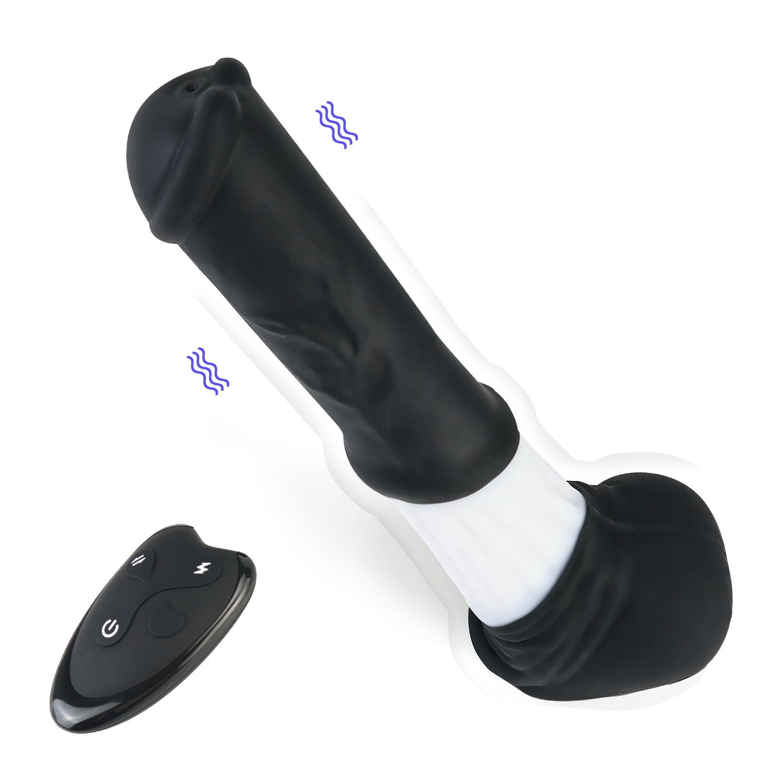 TaRiss's アナルバイブ 7段階振動と伸縮モード 上下ピストン可能 リモコン付き 吸盤仕様 凹凸あり 液体シリコン - TaRiss's