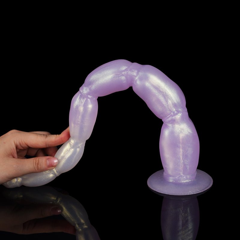 TaRiss's レンコンアナルピーズ 7ビーズ 凹凸あり 吸盤付き 液体シリコン 混色 - TaRiss's