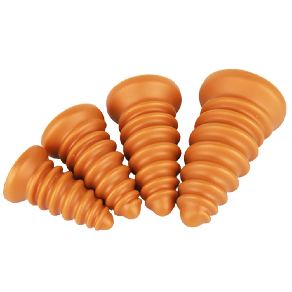 TaRiss's ネジ アナルプラグ 吸盤付き ネジ山形 シリコン - TaRiss's