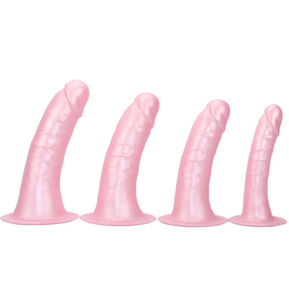 TaRiss's ディルド アナルプラグ 凹凸あり 吸盤付き 液体シリコン ピンク 「天華」 - TaRiss's